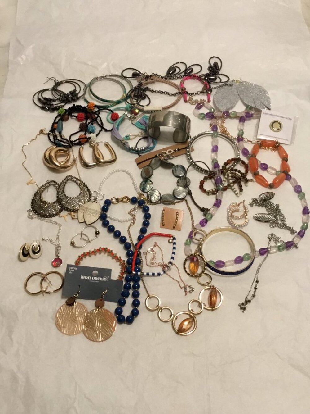 Very nice collection of jewelry - bracelets, necklaces for wearing or for resale